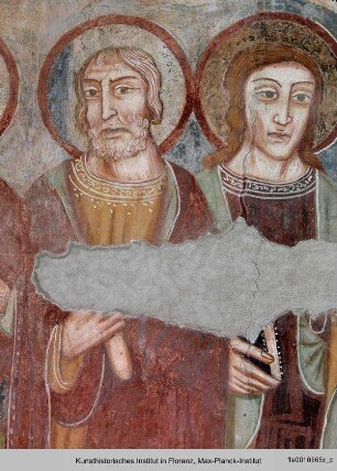 Christus in der Mandorla und die zwölf Apostel