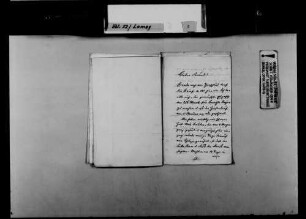 Schreiben von Ludwig Cron, Karlsruhe, an August Lamey: Krankheit des Bruders von Cron.