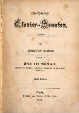 Beethoven's Clavier-Sonaten : für Freunde der Tonkunst erläutert