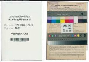Entnazifizierung Otto Volkmann , geb. 14.01.1910 (Steiger)