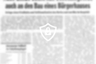 Nach Glinde denkt nun Schönningstedt auch an [Name maskiert] eines Bürgerhauses