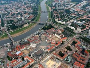 Dresden : Frauenkirche, Augustusbrücke, Carolabrücke, Albertbrücke