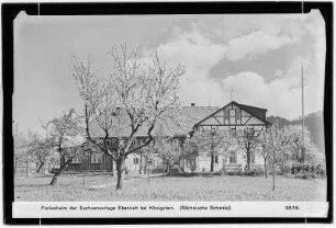 Ferienheim der Sachsenverlage. Ebenheit bei Königstein