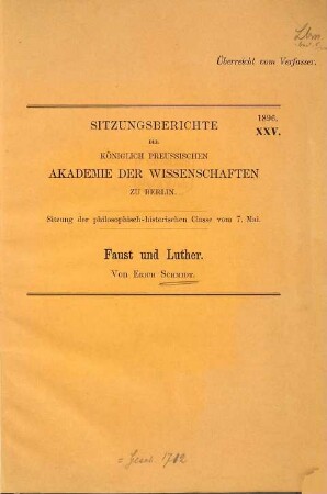 Faust und Luther