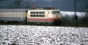 Bietigheim-Metterzimmern Lok 103 124 D UIC-X-Wagen