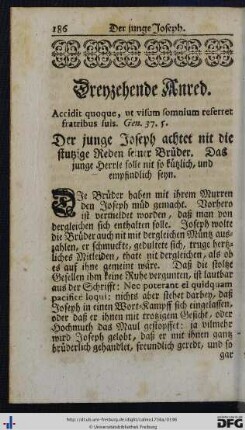 Dreyzehende Anred.
