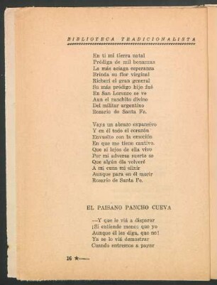 El paisano Pancho Cueva