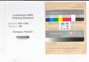 Entnazifizierung Heinrich Schoppe , geb. 05.03.1898 (Bergmann)