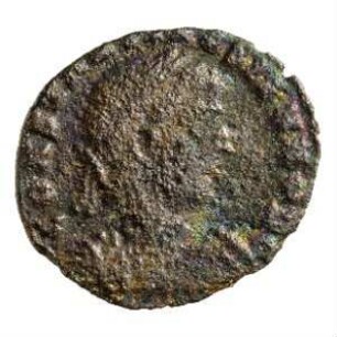 Münze, Follis, Aes 4, 336 - 337 n. Chr.