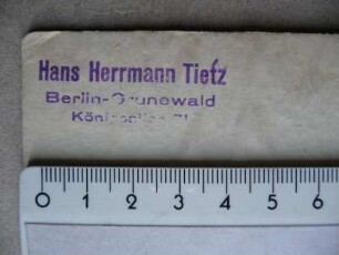 Tietz, Hans Herrmann / Stempel