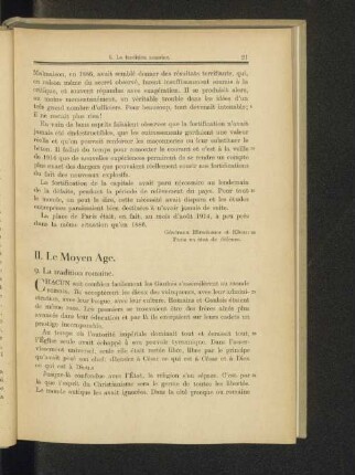 II. Le Moyen Age.