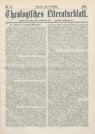 321-323 Das "Handbuch der theologischen Wissenschaften"