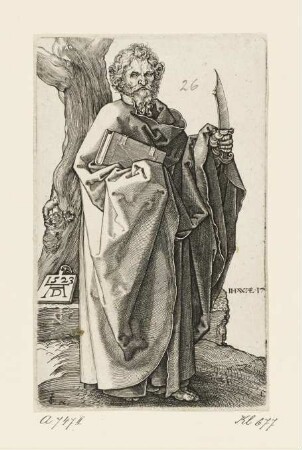Apostel Bartholomäus, Blatt 2 der Folge "Fünf Apostel"