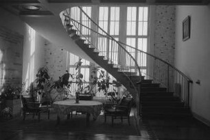 Saßnitz. Ehemaliges Seemannsheim, heute Hotel,Eingangshalle