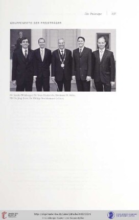 Gruppenfoto der Preisträger