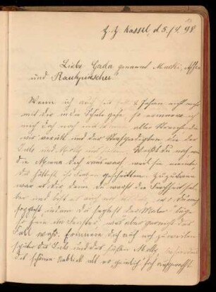 Eintrag (Kassel, 05.09.1898)