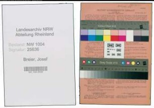Entnazifizierung Josef Breier , geb. 20.10.1911 (Bergmann)