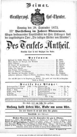 Des Teufels Antheil