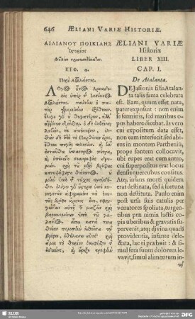 Ailianu Poikilēs his[t]orias biblion triskaidekaton