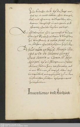 Inventiones und Aüftzüge