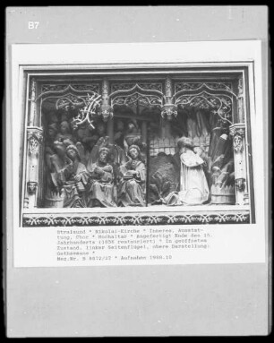 Relief am linken Seitenflügel: Gethsemane
