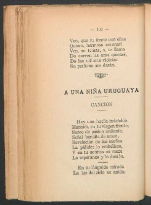 A una niña uruguaya : Canción