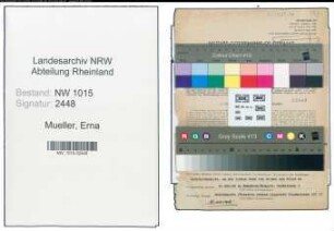 Entnazifizierung Erna Mueller , geb. 11.04.1905 ()