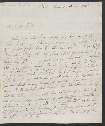 Brief an Gottfried Christoph Härtel ; 19.05.1806
