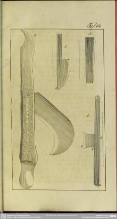 Taf. 60 [Verschiedene Werkzeuge zum Veredeln der Obstbäume]