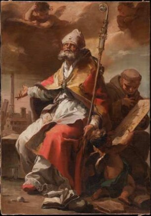 Die Heiligen Petronius und Bernardin von Siena
