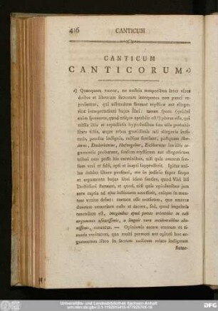 Canticum Canticorum