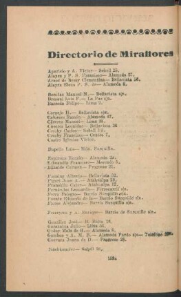 Directorio de Miraflores
