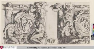 [Appollon écorchant le satyre Marsias, et Borée enlevant la nymphe Orithie]