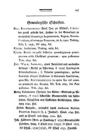 Genealogische Schriften. - Menschen- und Kulturgeschichte.