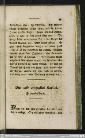 Vier und vierzigstes Kapitel. Freundschaft