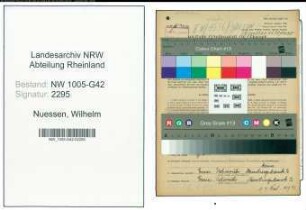 Entnazifizierung Wilhelm Nuessen , geb. 23.02.1888 (Malermeister)