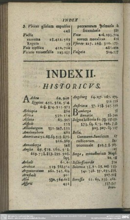 Index II. Historicus