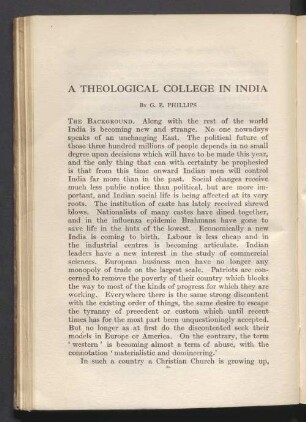 A theological college in India