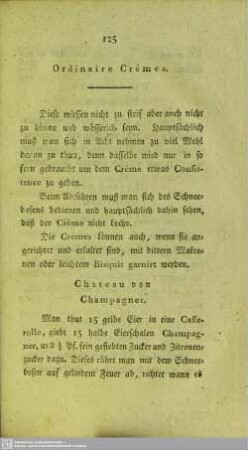 XII. Ordinaire Crêmes
