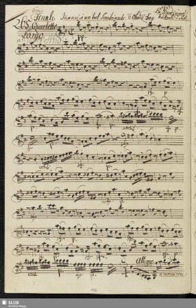 265. Finale/Quartetto: Innanzi à un bel sembiante / Sarti, G.