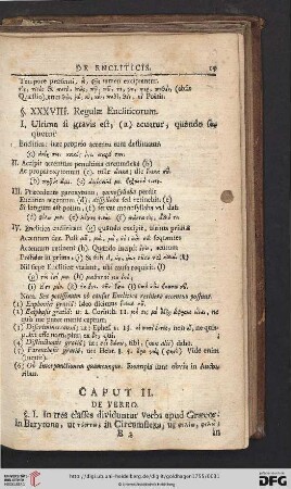 Caput II: De Verbo