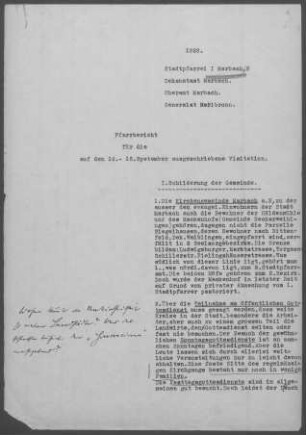 Marbach: Pfarrbericht 1928
