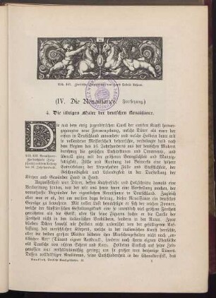 4. Die übrigen Maler der deutschen Renaissance.