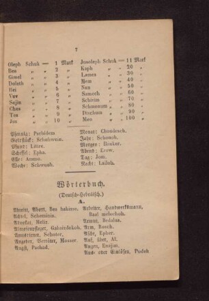 Wörterbuch.