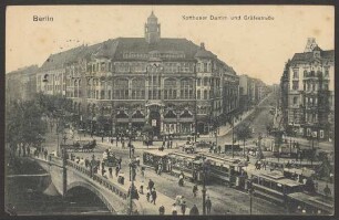 Ansichtskarte „Kottbuser Damm und Gräfestraße“ [1/2]