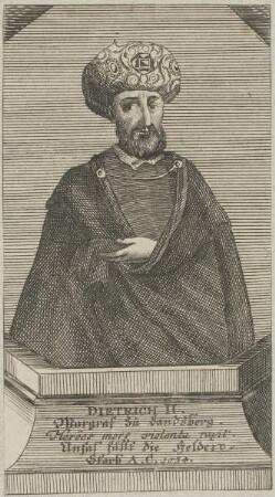 Bildnis des Dietrich II., Fürst der Sachsen