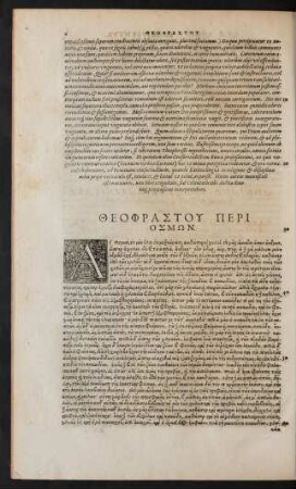 Theophrastu Peri Osmōn.