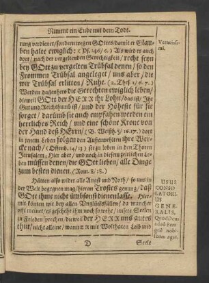 [Usus Consolatorius Generalis]