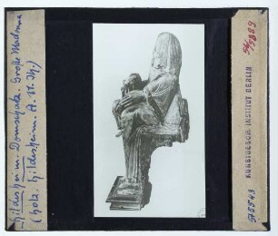 unbekannt, Goldene Madonna (Skulptur) (Hildesheim Dommuseum) : Seitenprofil