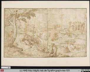 [Landschaft mit Ruine]